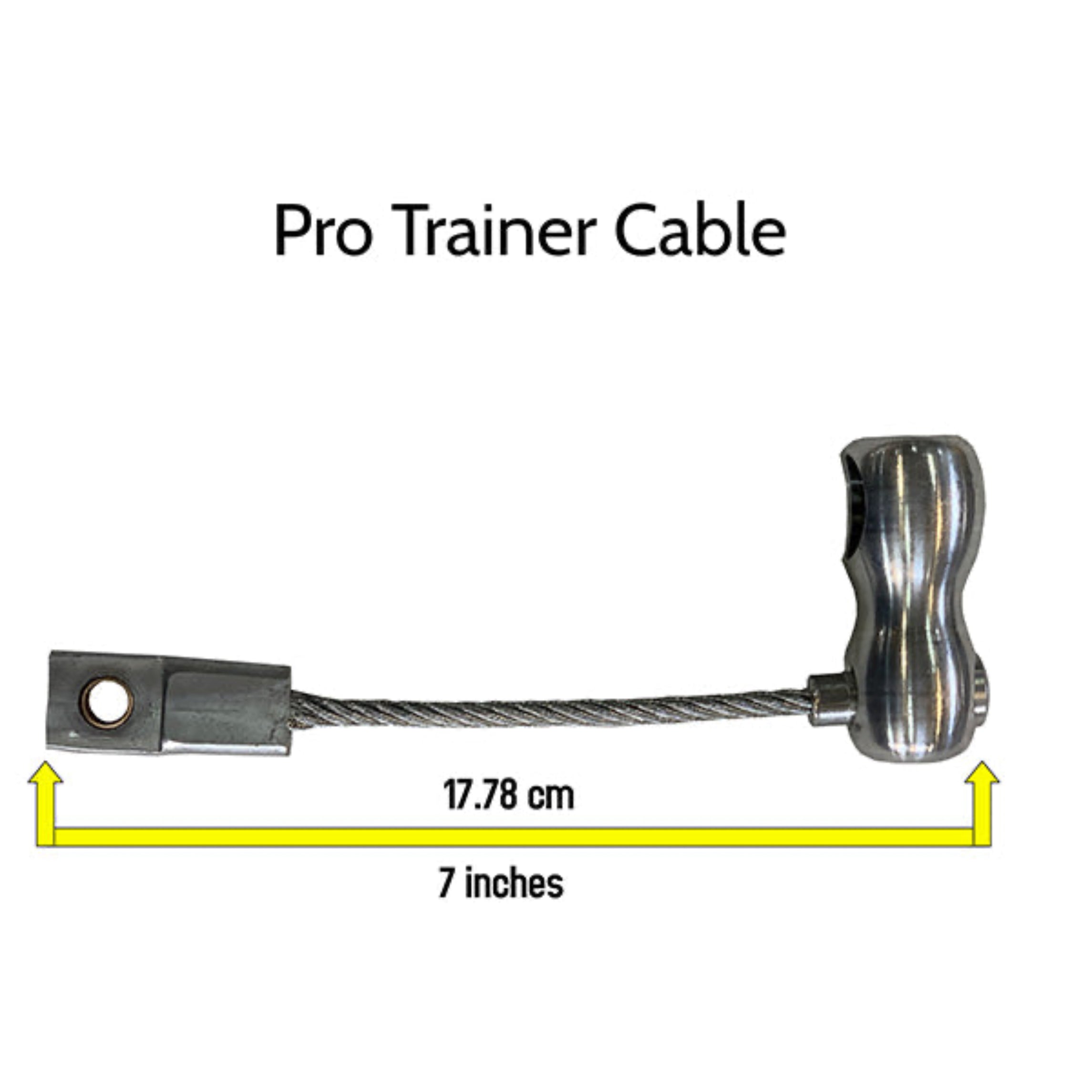 Pro Trainer Cable with measurement details on a white background